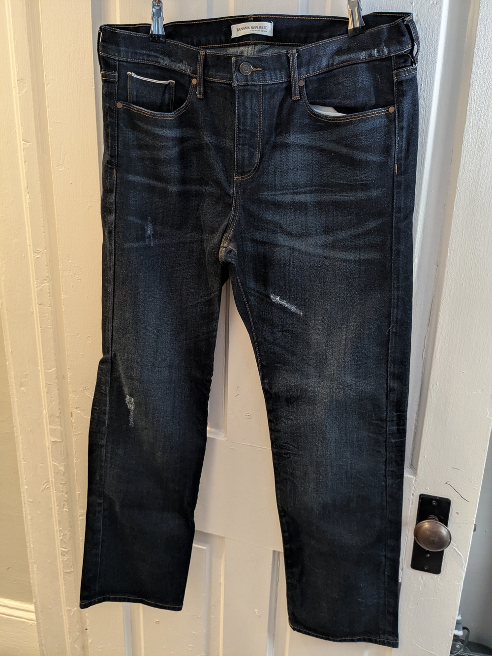 Banana Republic Men’s Blackened Blue Straight Jeans